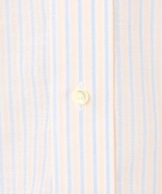 J.PRESS MEN 【WEB・一部店舗限定】コットンリネンマルチストライプ シャツ / B.D. オレンジ系1