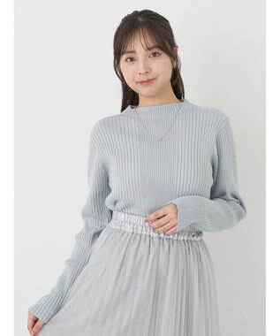 earth music&ecology 切り替えリブニットプルオーバー