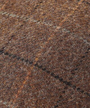 JOSEPH ABBOUD 【サイズ調整可・ツィード/UKファブリック】ツイード ウインドーペン ハンチング ダークブラウン系4