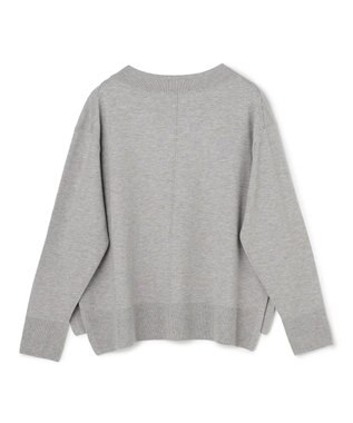 UNFILO L マイビューティニット Vネック グレー