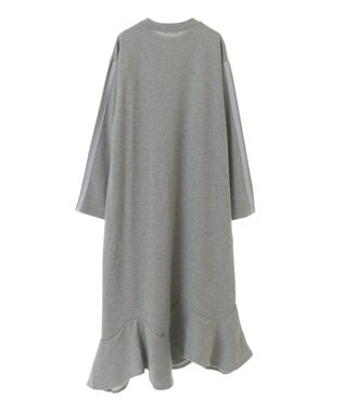 CRAFT STANDARD BOUTIQUE ライン入り裾フリルワンピース Gray Mixture