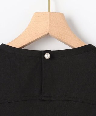 組曲 【先行予約・WEB限定】コットンポンチ チュールコンビ カットソー ブラック系