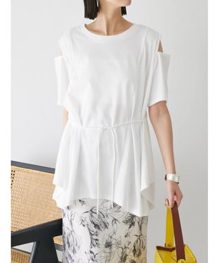 Green Parks ショルダーカットチュニック Off White