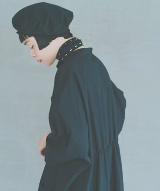 WHITE MAILS 【Kanocoコラボ】ビッグシルエット ワンピース＜洗える・抗菌・消臭・速乾・UVケア＞ クロ