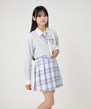 WEGO 【SCHOOLITEM】スクールプリーツスカート ホワイトチェック1