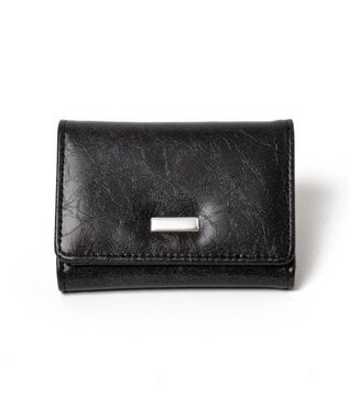 WEGO プレートフラップミニウォレット ブラック