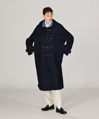 LENO DUFFEL COAT 《MONTGOMERY×LENO》《UNISEX》 ダッフルコート NAVY