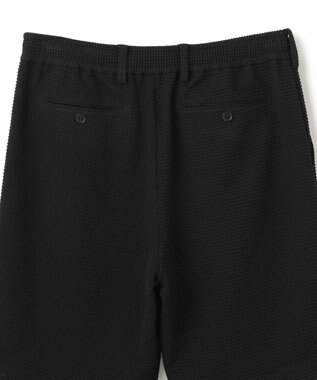 JOSEPH HOMME 新型【オリジナル素材/シワになりにくい/ウエストゴム仕様】 ライトタックジャージー ドロスト付シートパンツ / BERMUDA ブラック系
