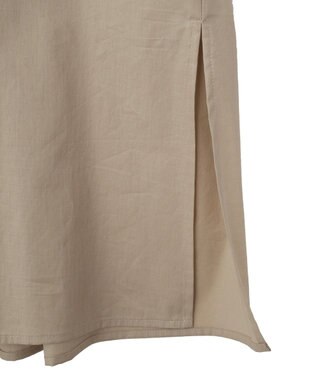 YECCA VECCA 【ORGABITS】タックシャツワンピース Beige