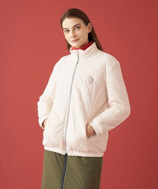 23区GOLF 【WOMEN】【防寒】キルティング ブルゾン ホワイト系