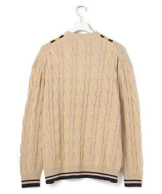 J.PRESS YORK STREET 【UNISEX】チルデンVネック ニット ベージュ系