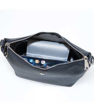 UNBILLION VERYコラボ カシュカシュ cachecache / ミニポーチ付きシュリンクショルダー ブラック