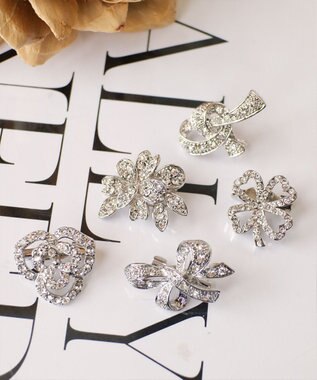 Tiaclasse ダイヤモンドカットブローチシリーズ シルバーA