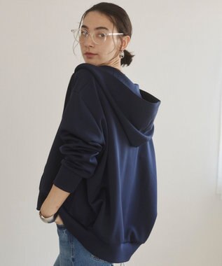 WEGO 【ANGIE VINTAGE】ダンボール ダブルジップパーカー フーディー ネイビー