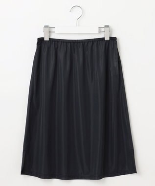 J.PRESS LADIES L 【接触冷感・洗える】プレーティングジャージー ワンピース ネイビー系