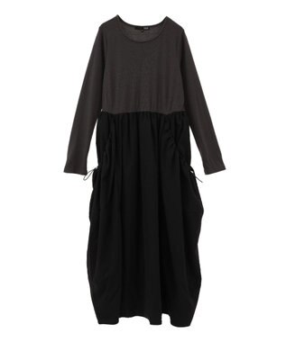 Green Parks ・ＳＵＧＡＲ　ＳＰＯＯＮ　コクーンハイブリットワンピー Charcoal Gray