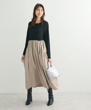 Green Parks ・ＳＵＧＡＲ　ＳＰＯＯＮ　コクーンハイブリットワンピー Black