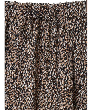 Green Parks クリンクルテーパードイージーパンツ Leopard