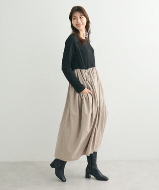 Green Parks ・ＳＵＧＡＲ　ＳＰＯＯＮ　コクーンハイブリットワンピー Black