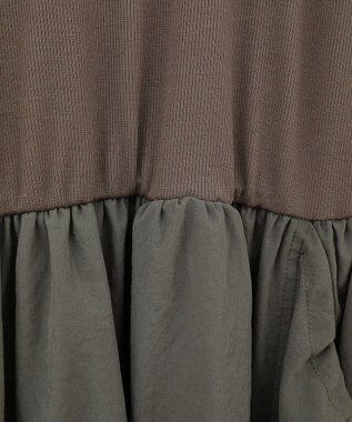 Green Parks ・ＳＵＧＡＲ　ＳＰＯＯＮ　コクーンハイブリットワンピー Gray Beige