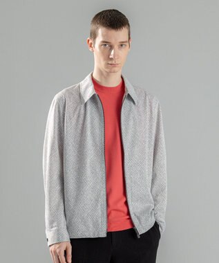 JOSEPH HOMME 新素材【洗える/通気性】ヨシタレース　ジップアップブルゾン ライトグレー系