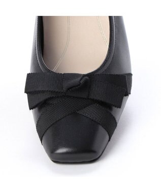 Riz raffinee <Riz raffinee>【3E】グログランリボンパンプス ブラック