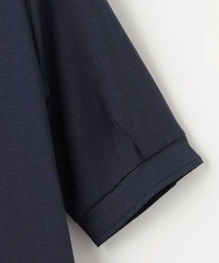 J.PRESS LADIES L 【接触冷感・洗える】プレーティングジャージー ワンピース ネイビー系