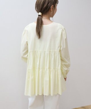 AMERICAN HOLIC ティアードギャザーブラウス Yellow