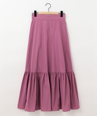 SHARE PARK LADIES 【ウォータープルーフ】　マキシティアードスカート ピンク