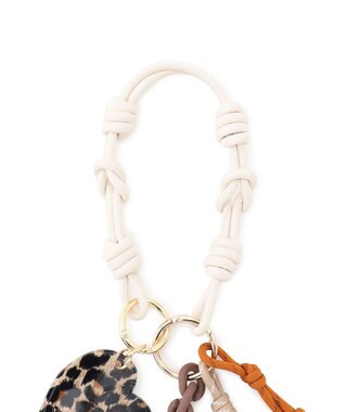 23区 VIOLAd'ORO アクリル コード マルチパーツ バッグチャーム ホワイト系