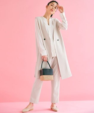 23区 VIOLAd'ORO MIRO スクエアバスケット バッグ ブラック