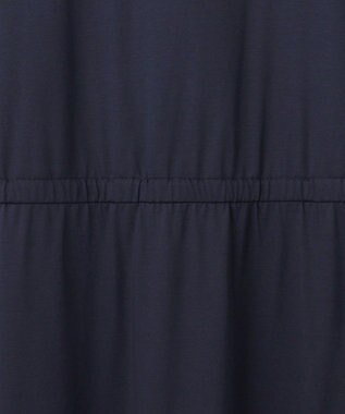 J.PRESS LADIES L 【接触冷感・洗える】プレーティングジャージー ワンピース ネイビー系
