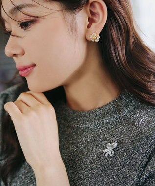 Tiaclasse ダイヤモンドカットブローチシリーズ シルバーB