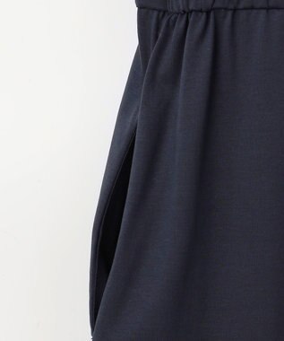 J.PRESS LADIES L 【接触冷感・洗える】プレーティングジャージー ワンピース ネイビー系