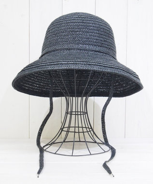 石田製帽 ペーパーブレード 3WAY ソフトセーラハット(汚れ防止テープ付き）〈折り畳めるサイズ調整可〉 ブラック