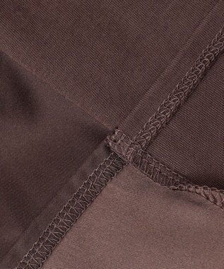 ANY SIS S 【WEB・一部店舗限定】サテンコンビ プルオーバー ブラウン