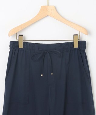 組曲 L ポリエステルレーヨンツイル パンツ ネイビー系