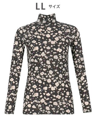 WACOAL あったかTシャツ あったかインナー アウターとしても利用可 保温性 ハイネック 10分袖 長袖 レディース CLD726 /ワコール チャコールグレー