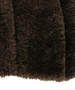 AMERICAN HOLIC ノーカラーフェイクファーコート Brown