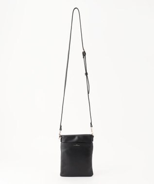 LA BAGAGERIE シープレザー　スクエアミニマムポシェット ブラック