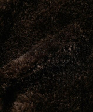 AMERICAN HOLIC ノーカラーフェイクファーコート Brown