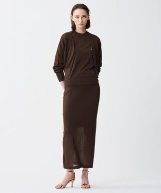 uncrave シアー ニットプルオーバー ブラウン・佐藤晴美さん特集着用カラー