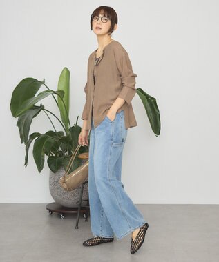 AMERICAN HOLIC 楊柳シアーブラウス Mocha