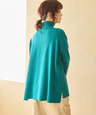 AMERICAN HOLIC バイパチタートルネックニットロングプルオーバー Turquoise Blue
