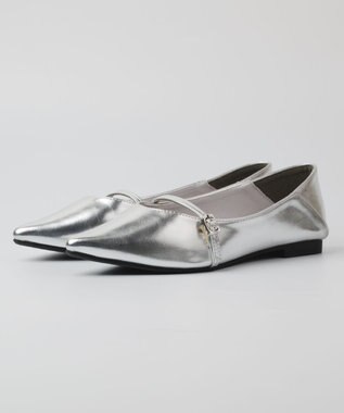 BONTRE 【PRECIEUX JOUET/プレシュウジュエ】ポインテッドフラットメリージェーン シルバー