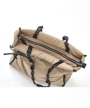 united bamboo 【辺見えみりさんコラボ】パデッドトートバッグ ベージュ系