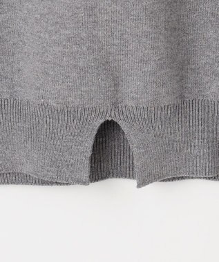 Feroux 【猫カフェMOCHAコラボ】しらたまくん刺繍 ニット グレー系