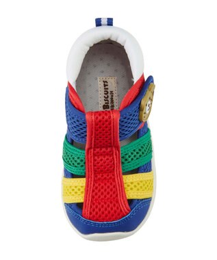 MIKI HOUSE HOT BISCUITS 【13-16cm】 ダブルラッセル ウォーターベビーサンダル 赤×紺