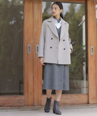 J.PRESS LADIES L 【WEB限定カラーあり】ツイードツイル ジャンパー ドレス 【WEB限定】グレー系