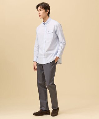 J.PRESS MEN 端正で快適【ストレッチ / オンオフ兼用】トリコチン ステムテーパード パンツ_26年モデル グレー系